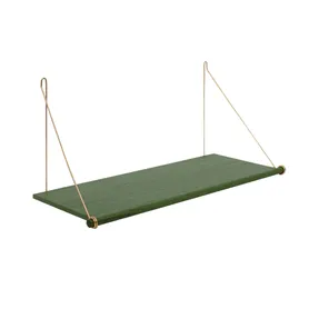 We Do Wood Loop Shelf - Smoked Oak & Brass