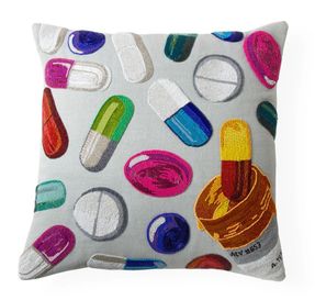 Jonathan Adler Happy Pills Beaded Cushion