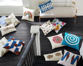 Jonathan Adler Happy Pills Beaded Cushion