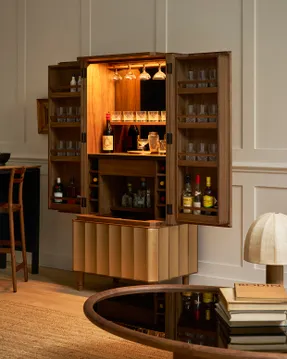 Pinch Glover Drinks Cabinet Gold
