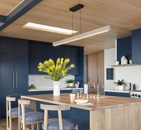 Cerno Una 66 With Lutron Linear Pendant