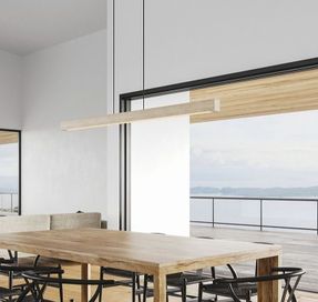 Cerno Una 66 With Lutron Linear Pendant