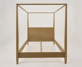 Flamant Cape Cod, Four-poster Bed, Weathered Oak, 160 Cm