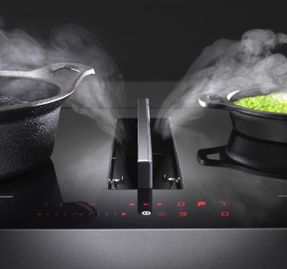 Galvamet Perfecto 60-80 Glossy Black Venting Hob
