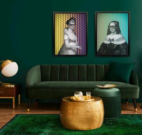 Mineheart Kashan Remix Green Rug