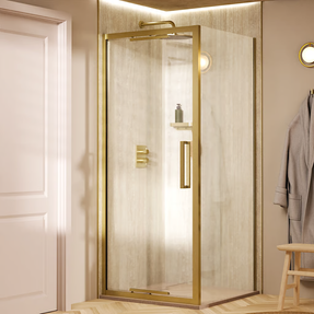 Crosswater Asura Infold Shower Door With Side Panel