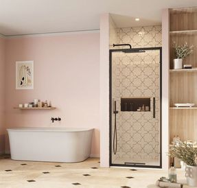 Crosswater Asura Infold Shower Door With Side Panel