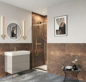 Crosswater Asura Infold Shower Door With Side Panel