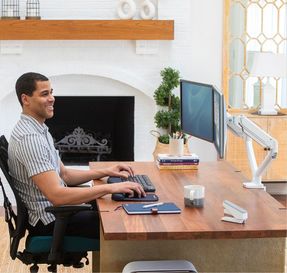 Posturite Platinum Series™ Dual Monitor Arm