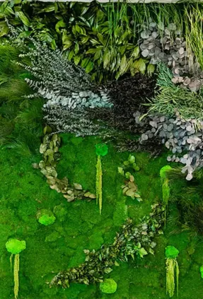 Greenmood Velvet Leaf Acoustic Green Wall