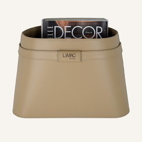 Limac Design Luxurious Magazine Rack In Leather Clotidie