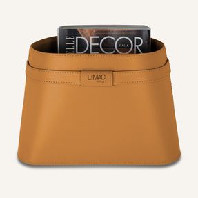 Limac Design Luxurious Magazine Rack In Leather Clotidie