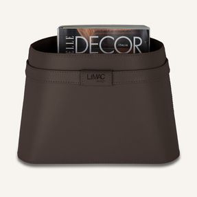 Limac Design Luxurious Magazine Rack In Leather Clotidie