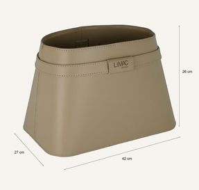 Limac Design Luxurious Magazine Rack In Leather Clotidie