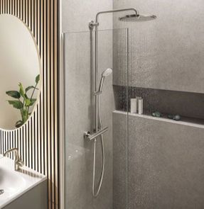 Grohe Shower System With Thermostat For Wall Mounting