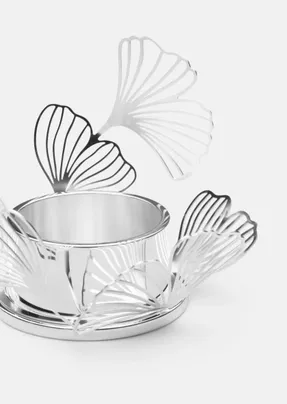 Skultuna FLWR Candle Holder Silver Plated