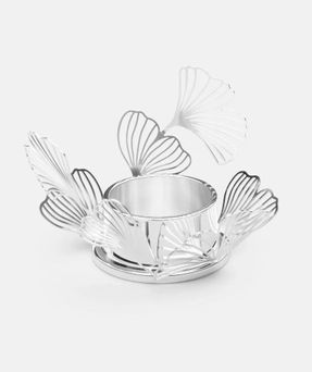 Skultuna FLWR Candle Holder Silver Plated