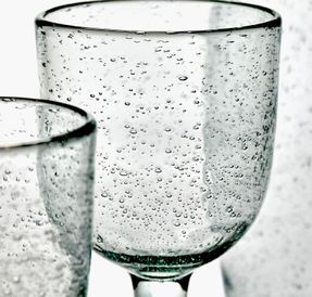 Serax Red Wine Glass Transparent With Bubbles Pure