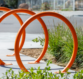 Anova Tandem Powder Coated Bike Rack Surface Mount