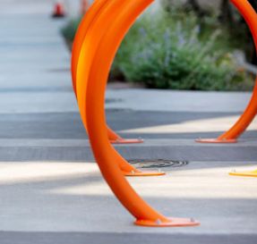 Anova Tandem Powder Coated Bike Rack Surface Mount