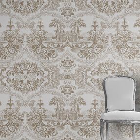 Mineheart Beige Delft Baroque Wallpaper