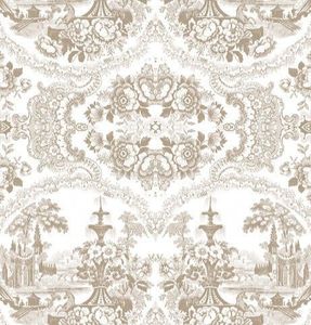 Mineheart Beige Delft Baroque Wallpaper