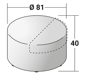 Flou Moon Pouf