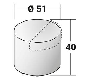 Flou Moon Pouf