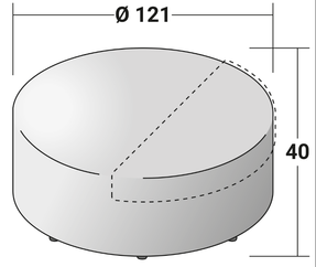 Flou Moon Pouf