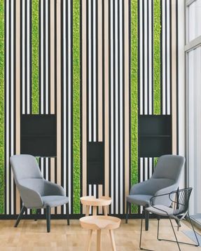 Greenmood Reindeer Moss Acoustic Green Wall.