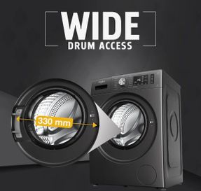 Whirlpool Xpert Care 8kg 5 Star Front Load Washing Machine With In-built Heater