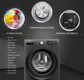 Whirlpool Xpert Care 8kg 5 Star Front Load Washing Machine With In-built Heater