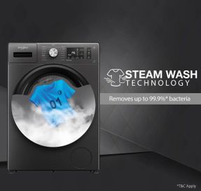 Whirlpool Xpert Care 8kg 5 Star Front Load Washing Machine With In-built Heater