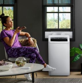 Geappliances GE Profile® 12,000 BTU Dual-Hose, Inverter Heat/Cool Portable Air Conditioner