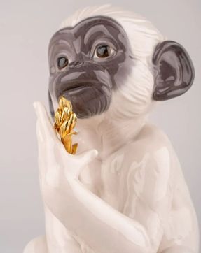 Lladro Little Monkey Figurine