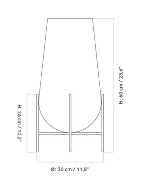 Audo Échasse Vase