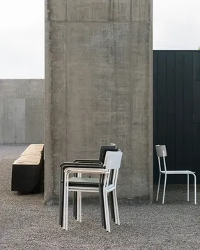 Serax Chair L Without Armrests Aluminium Black August