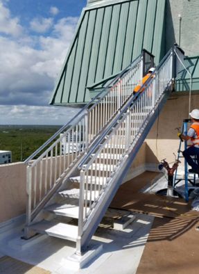 Upside Innovations Rooftop Stairs