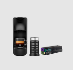 Nespresso Essenza Mini, Aeroccino & 4 Coffee Sleeves Combo