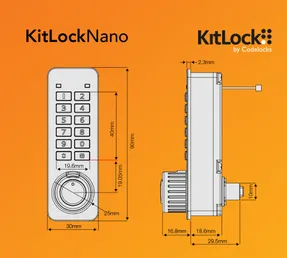 Codelock Kitlocknano Electronic Door Lock
