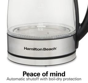 Hamiltonbeach 1.7 Liter Variable Temperature Glass Kettle