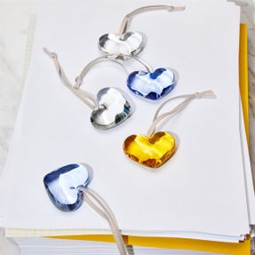 Iittala Glass Heart 50 Mm Clear 3-set Decor