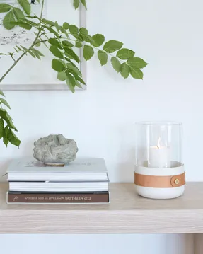 Eldvarm Emma Lantern - Blanc Candle