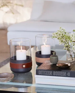 Eldvarm Emma Lantern - Blanc Candle