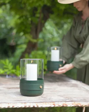 Eldvarm Emma Lantern - Blanc Candle