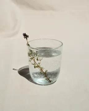 Serax Glass Transparent With Bubbles Pure