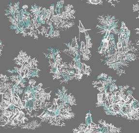 Mineheart Once Upon Our Time Wallpaper - Grey