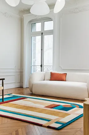 Toulemonde Bochart Hacienda Multicolored Wool Rug