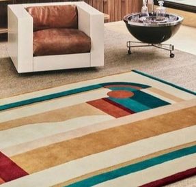 Toulemonde Bochart Hacienda Multicolored Wool Rug