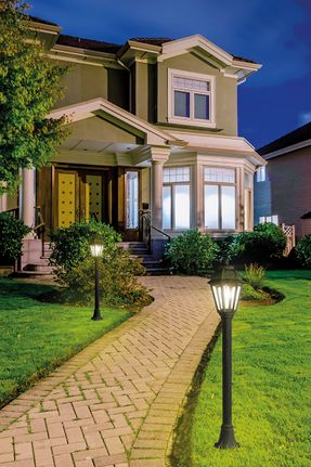 Rossinigroup Chris – Black E27 Bollard Ip44 102cm Floor/Garden Lamps